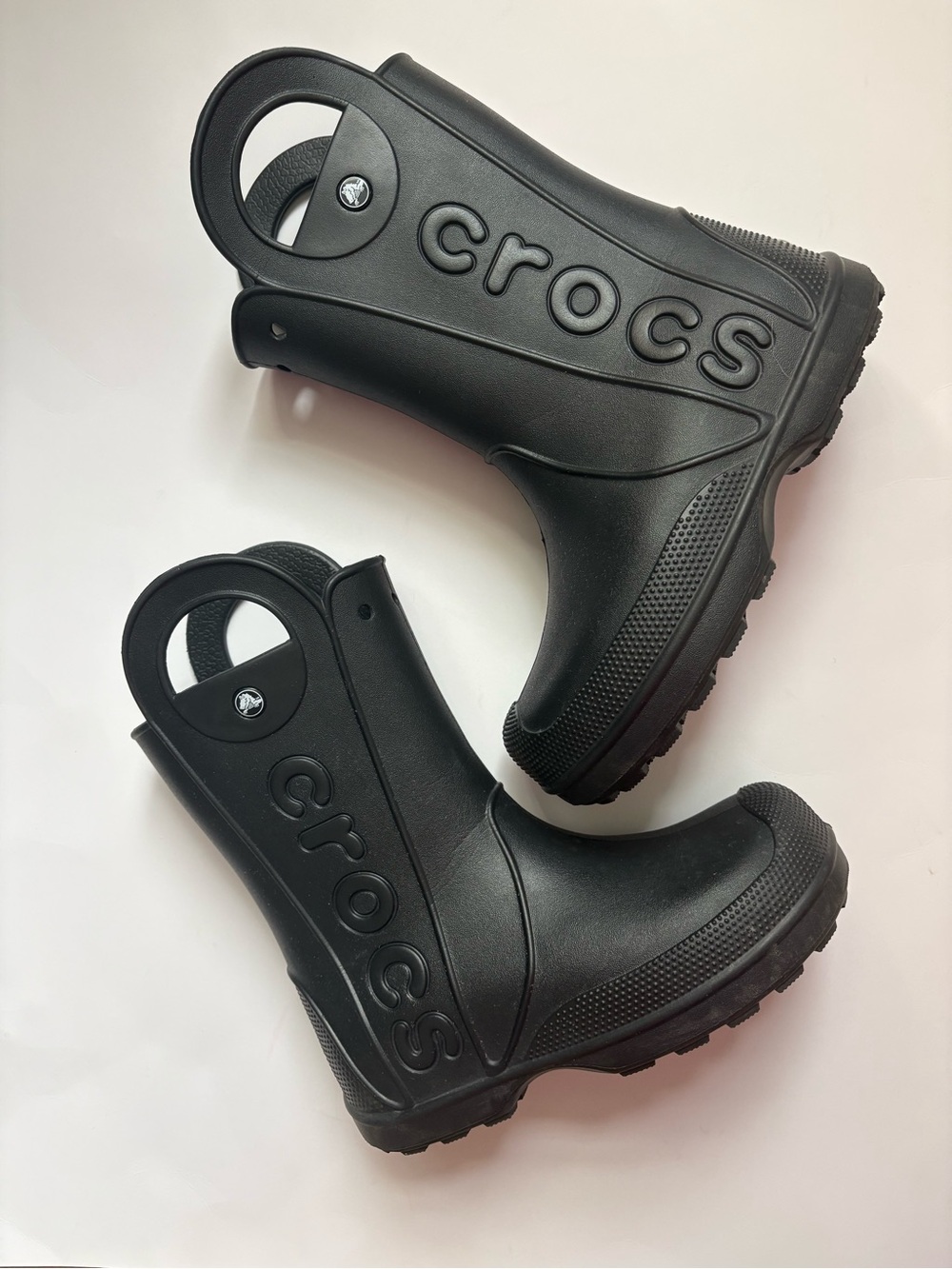 Crocs Handle It Waterproof Slip Resistant Rain Boot Black Womens 7
